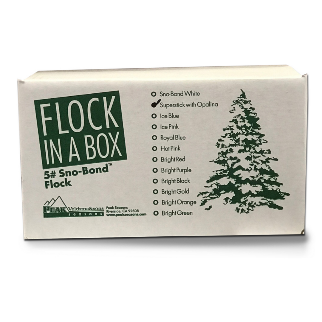 SnoFlock - Do It Yourself Self-Adhesive Bonding Snow Flocking Powder